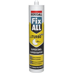 Soudal Lijmkit Fix All Turbo Wit 290ml