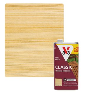 V33 Olie Tuinmeubilair Transparant Mat 1l + 20%