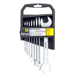 Sencys Steeksleutelset Chroom – 8 Stuks