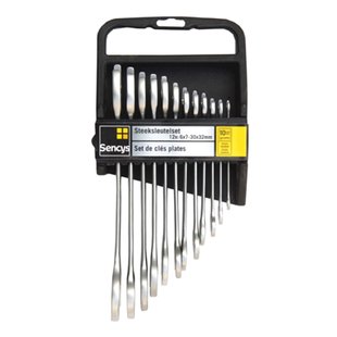 Sencys Steeksleutelset Staal - 12 Stuks