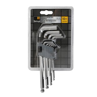 Sencys Inbussleutelset Met Kogelkop – 9 Stuks