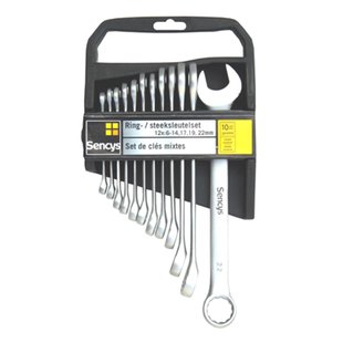 Sencys Ringsteeksleutelset Chroom – 12 Stuks