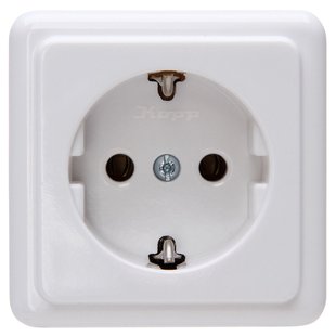 Sencys Stopcontact Tuleda Geaard 1-voudig Wit