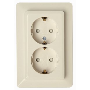 Sencys Inbouwstopcontact Ottawa Met Aarde (randaarde) 2-polig Crème Ip20