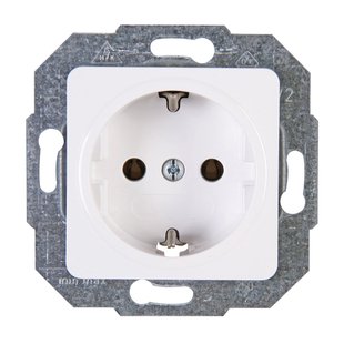 Sencys Inbouwstopcontact Halifax Met Aarde (randaarde) 1-polig Wit Ip20