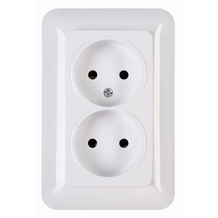 Sencys Inbouwstopcontact Halifax Ongeaard 2-polig Wit Ip20