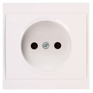 Sencys Inbouwstopcontact Yukon Ongeaard 1-polig Wit Ip20