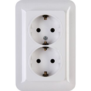 Sencys Inbouwstopcontact Halifax Met Aarde (randaarde) 2-polig Wit Ip20