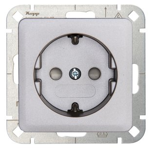 Sencys Inbouwstopcontact Ottawa Met Aarde (randaarde) 1-polig Grijs Ip20