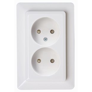 Sencys Inbouwstopcontact Ottawa Ongeaard 2-polig Wit Ip20