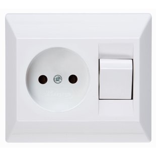 Sencys Inbouwstopcontact Ottawa Ongeaard 1-polig Wit Ip20