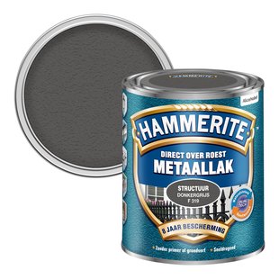 Hammerite Metaallak Structuur Donkergrijs 750ml
