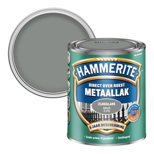 Hammerite Metaallak Zijdeglans Grijs 750ml