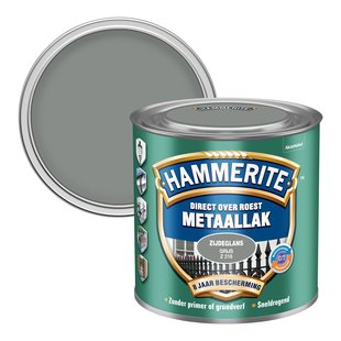 Hammerite Metaallak Zijdeglans Grijs 250ml