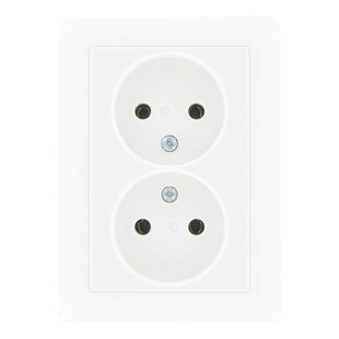 Jung Inbouwstopcontact As500 Ongeaard 2-polig Wit Ip20