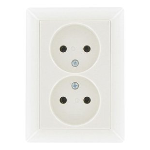 Jung Inbouwstopcontact As500 Ongeaard 2-polig Crème Ip20