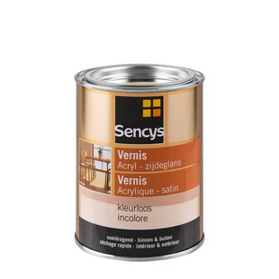 Sencys Vernis Acryl Zijdeglans Kleurloos 500ml