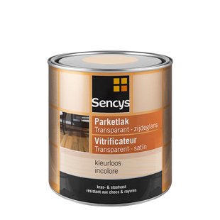 Sencys Parketlak Transparant Zijdeglans Kleurloos 2,5l