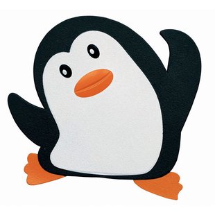 Spirella Antislipmat Pingy - 5 Matten - Zwart/wit - 12x11cm