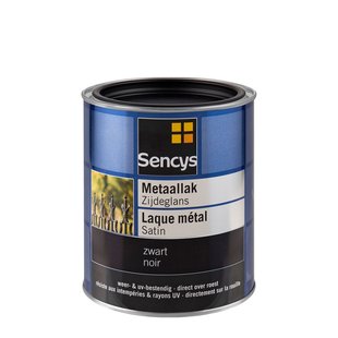 Sencys Metaallak Zijdeglans Zwart 750ml