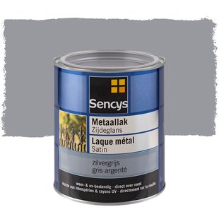 Sencys Metaallak Zijdeglans Zilvergrijs 750ml
