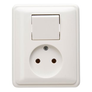 Peha Inbouwstopcontact Standaard Ongeaard 1-polig Wit Ip20
