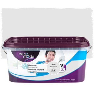 Decomode Muurverf - Mat - Zachtgrijs - 2,5l