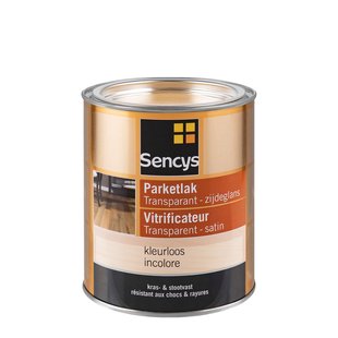 Sencys Parketlak Transparant Zijdeglans Kleurloos 750ml