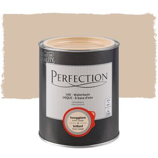 Perfection Houtlak Ultradekkend - Hoogglans - Basic Beige - 750ml