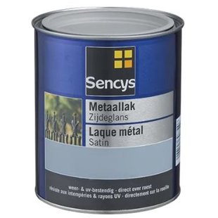 Sencys Metaallak Zijdeglans Wit 250ml