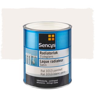 Sencys Radiatorlak Zijdeglans Parelwit Ral 1013 750ml