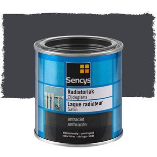 Sencys Radiatorlak Zijdeglans Antraciet 250ml