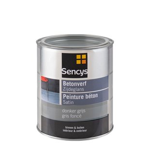 Sencys Betonverf Zijdeglans Donkergrijs 750ml