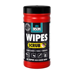 Bison Reinigingsdoekjes Wipes Scrub 40 Stuks