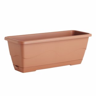 Grosfillex Bloembak Lea Pvc Terracotta 50x16cm