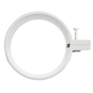 Martens Buisbeugel Met M6-pen - Pvc - Parelgrijs - Ø70mm - 2 Stuks