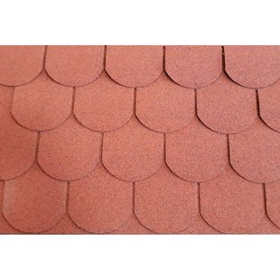 Solid Dakshingles Voor Tuinhuizen 's579' Rood 3 M²