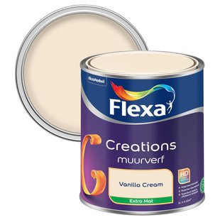 Flexa Creations Muurverf - Extra Mat - Vanilla Cream - 1l