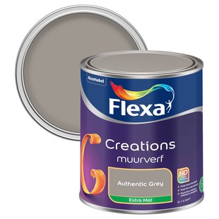 Flexa Creations Muurverf - Extra Mat - Authentic Grey 3022 - 1l