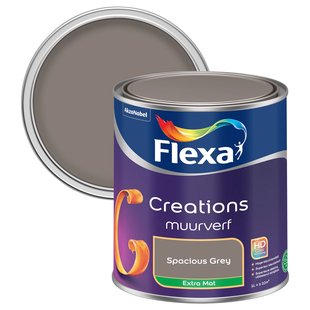 Flexa Creations Muurverf - Extra Mat - Spacious Grey - 1l