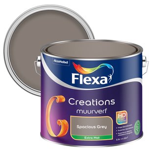 Flexa Creations Muurverf - Extra Mat - Spacious Grey - 2,5l