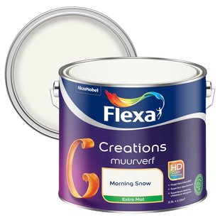 Flexa Creations Muurverf - Extra Mat - Morning Snow - 2,5l