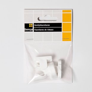Sencys - Gordijnsteun - Wit - Diam. 13 Mm - 2 Stuks