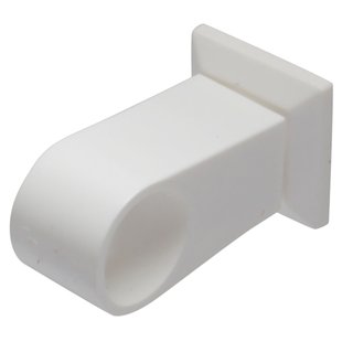 Sencys Gordijn Ophangsteunen Midden Zelfklevend Wit 13mm - 2 Stuks