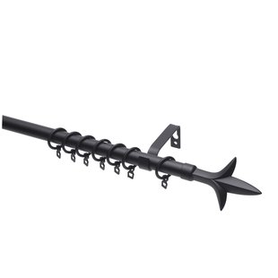 Intensions Uitschuifbare Gordijnroede Zwart 110-200 Cm