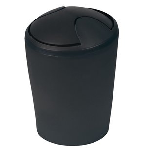 Spirella Afvalbak Move Zwart 5l