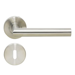 Sencys Deurkruk Op Rozet Highline - Roestvrij Staal - Metaal Geborsteld - Sleutelgat - 140 Mm
