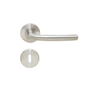 Sencys Deurkruk Op Rozet Union Square - Roestvrij Staal - Metaal Geborsteld - Sleutelgat - 145 Mm