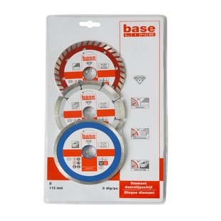 Baseline Diamantschijf 115mm 3stuks