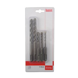 Baseline Betonboor Sds Plus Set - Diam. 5/6/8/10/12mm - 5 Stuks